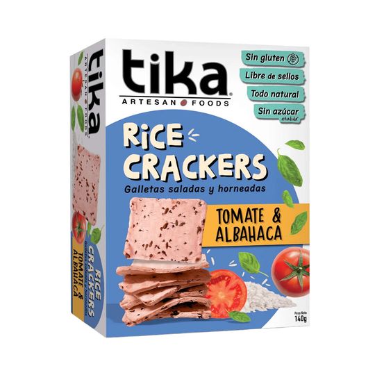 RICE CRACKERS - TIKA - Tomate - albahaca