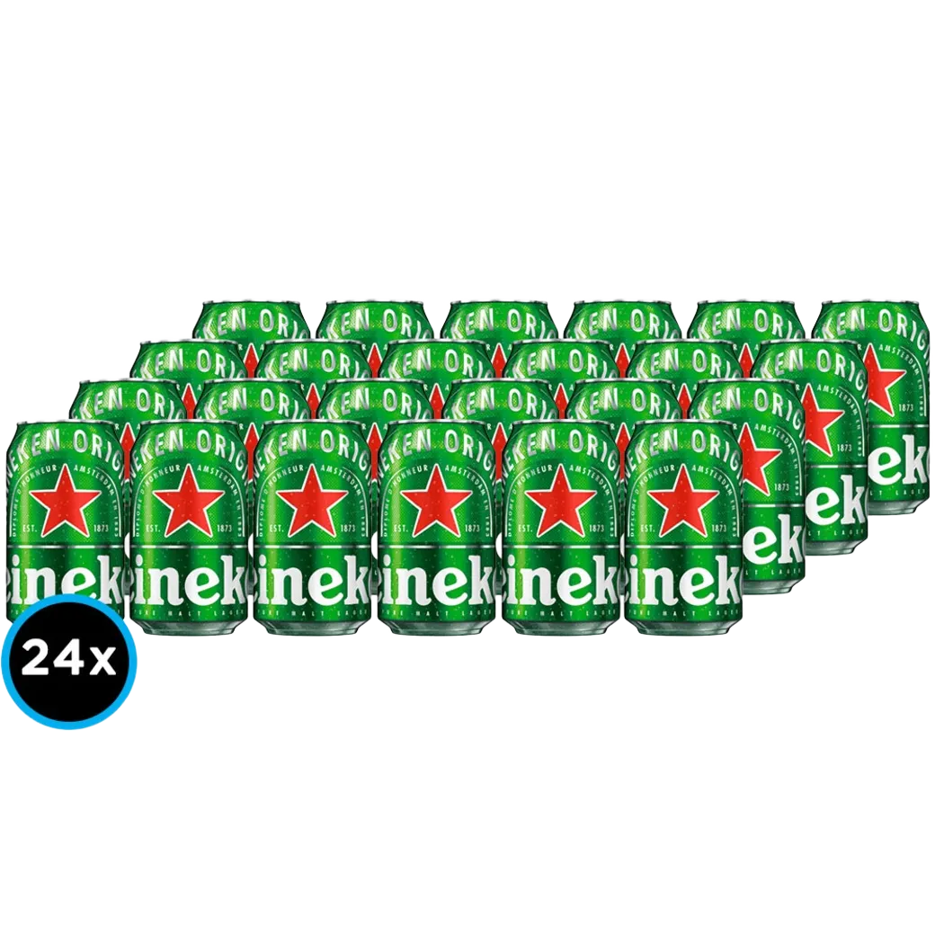 24x Cervezas Heineken en Lata 350cc